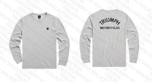 DEAN L/S WAFFLE T-SHIRT GREY MARL