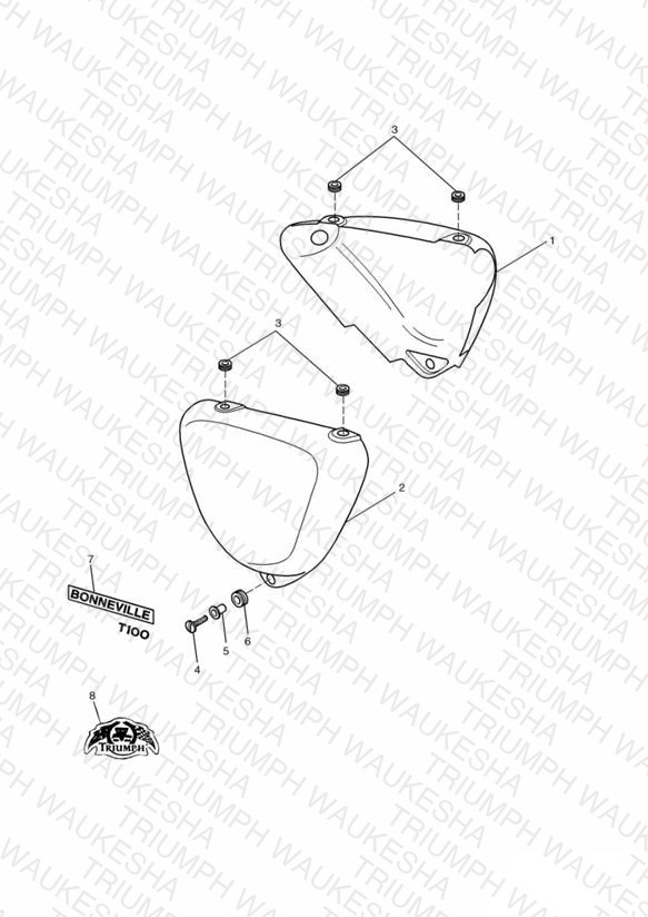 Bodywork Side Panels - Bonneville T100