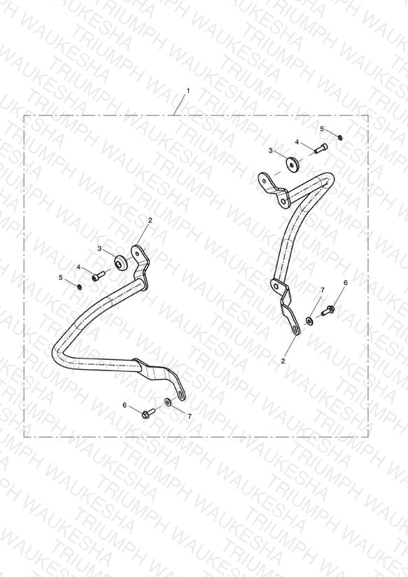 Dresser Bar Kit, Rear