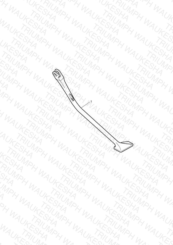Side Stand Kit, Chrome