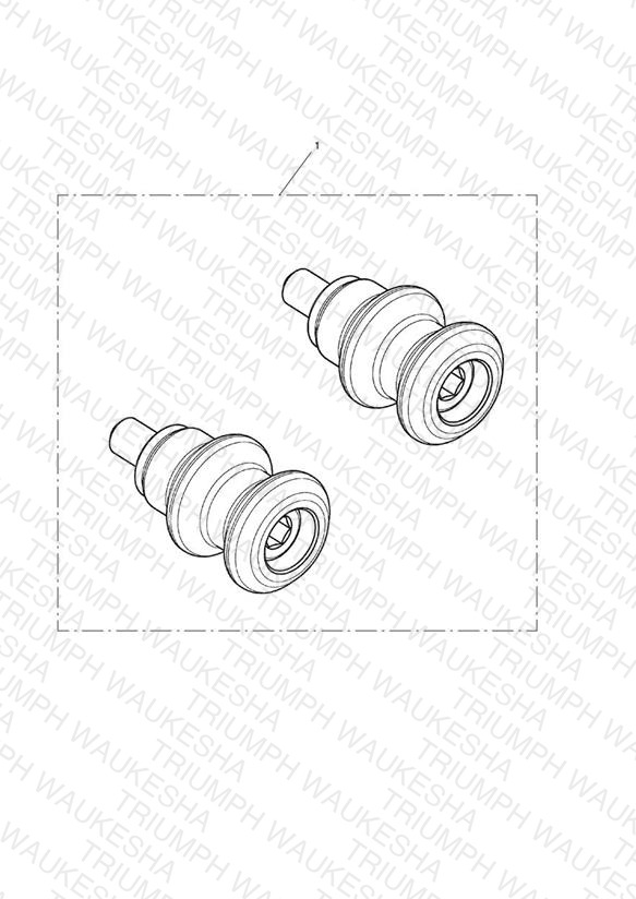 Paddock Stand Bobbin Kit, Black