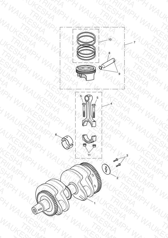 Crankshaft, Connecting Rods & Pistons