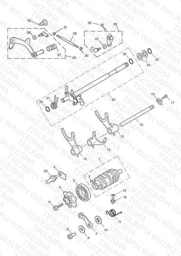 Gear Selectors & Pedal