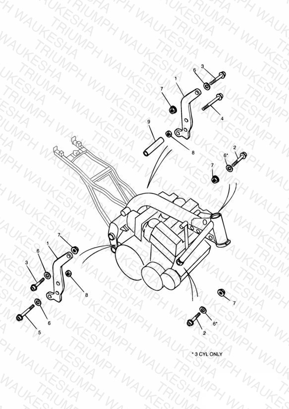 Linkage Carrier/Engine Mounting Bolts