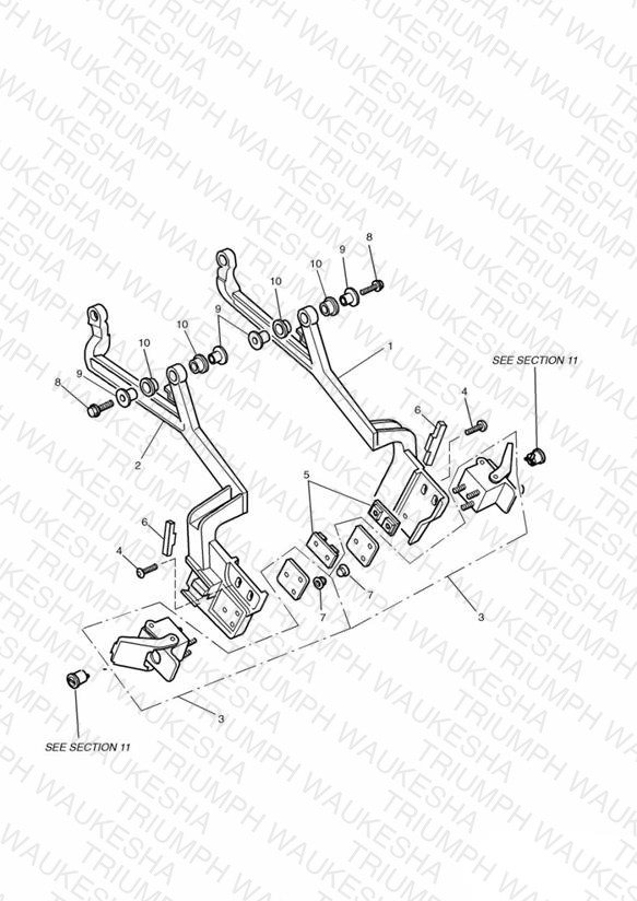 Luggage Mounting Rails Sprint Executive