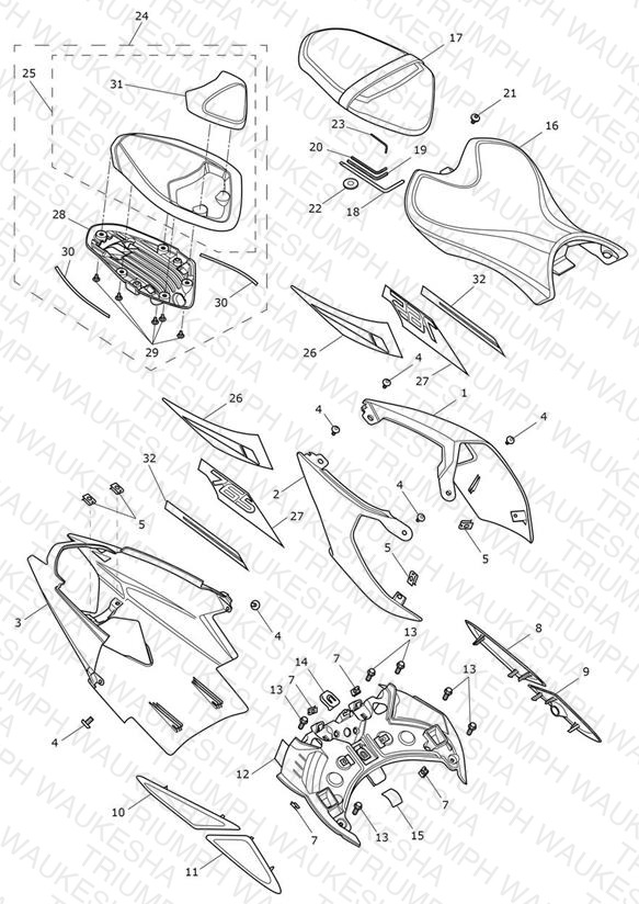 Rear Bodywork & Seat