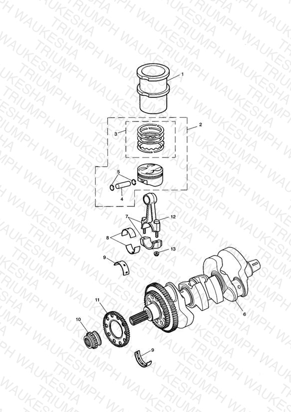 Crankshaft/Conn Rod/Pistons and Liners