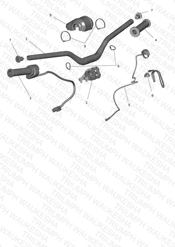 Handlebars, Upper Yoke & Mirrors