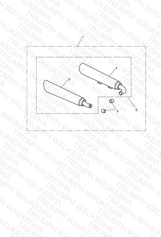 Silencer Kit, Twin, Aftermarket - Roadster Only