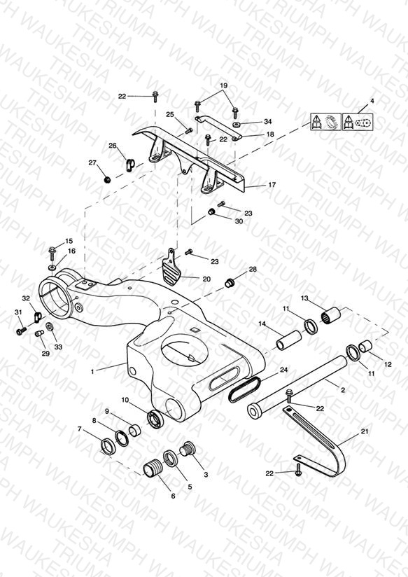 Swinging Arm Single sided swingarm
