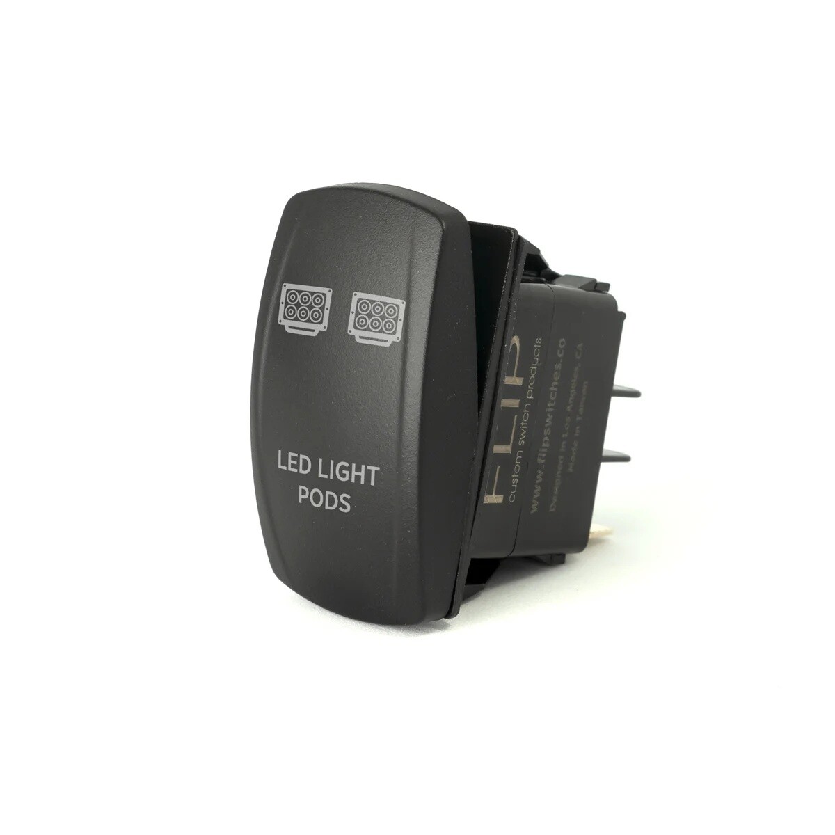 FLIP 12-9118 - Standard Rocker Switch Pod with White LED Indicator